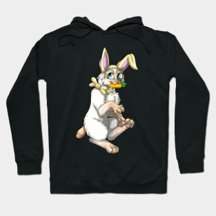 Bobtail BunnyCat: Red Lynx Point (Yellow) Hoodie